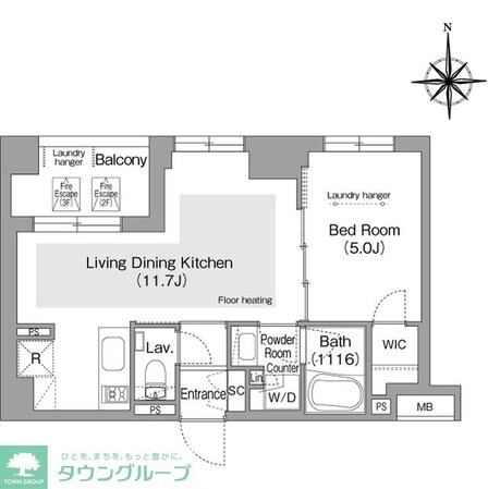 コンフォリア・リヴ文京護国寺の物件間取画像